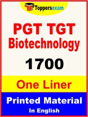 PGT TGT Biotechnology One Liner Book in English