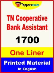 TN Cooperative Bank Assistant One Liner Book in English