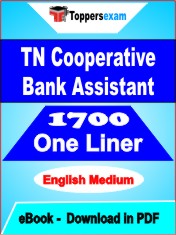 TN Cooperative Bank Assistant One Liner Book PDF in English