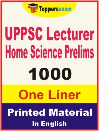 UPPSC Lecturer Home Science Prelims One Liner Book in English.
