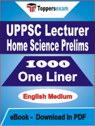 UPPSC Lecturer Home Science Prelims One Liner Book PDF in English