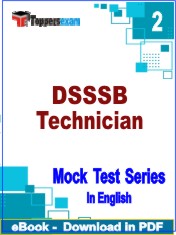 DSSSB Technician Test PDF Book In English - Question Paper