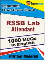 RSSB Lab Attendant Book in English - Objective MCQ