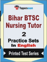 Bihar BTSC Nursing Tutor Book in English - Question Paper / Practice Set