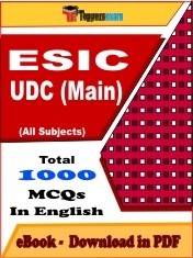 ESIC UDC & MTS Main PDF Book In English