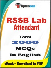 RSSB Lab Attendant PDF Book In English - MCQ / Objective Questions