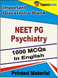 NEET PG Psychiatry Book in English - Objective MCQ