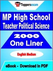 MP High School Teacher (Political Science) One Liner Book PDF in English