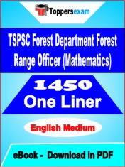 TSPSC Forest Department Forest Range Officer (Mathematics) One Liner Book PDF in English