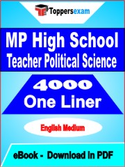 MP High School Teacher (Political Science) One Liner Book PDF in English