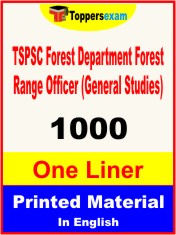 TSPSC Forest Department Forest Range Officer (General Studies) One Liner Book in English