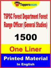 TSPSC Forest Department Forest Range Officer (General Studies) One Liner Book in English