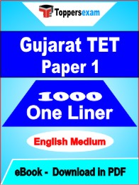 Gujarat TET Paper 1 One Liner Book PDF in English