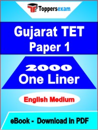Gujarat TET Paper 1 One Liner Book PDF in English