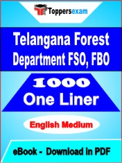 Telangana Forest Department FSO, FBO One Liner Book PDF in English