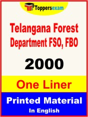 Telangana Forest Department FSO, FBO One Liner Book in English