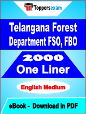 Telangana Forest Department FSO, FBO One Liner Book PDF in English