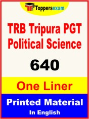 TRB Tripura PGT Political Science One Liner Book in English