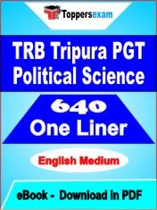 TRB Tripura PGT Political Science One Liner Book PDF in English