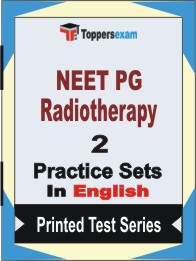 NEET PG Radiotherapy Book in English - Question Paper / Practice Set