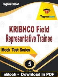 KRIBHCO Field Representative Trainee PDF Book In English - Practice Set