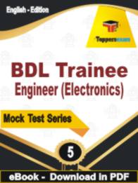 BDL Trainee Engineer (Electronics)  Test  PDF Book In English - Practice Set