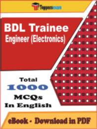 BDL Trainee Engineer (Electronics) PDF Book In English - MCQ / Objective Questions