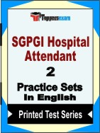 SGPGI Hospital Attendant Book in English - Question Paper / Practice Set