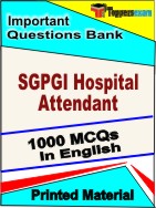 SGPGI Hospital Attendant Book in English - Objective MCQ