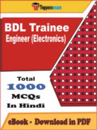 BDL Trainee Engineer (Electronics) PDF Book In Hindi - MCQ / Objective Questions