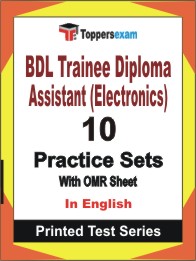 BDL Trainee Diploma Assistant (Electronics) Book in English - Practice Set