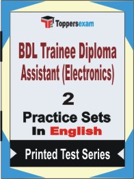 BDL Trainee Diploma Assistant (Electronics) Book in English - Question Paper / Practice Set