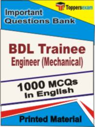 BDL Trainee Engineer (Mechanical)  Book in English - Objective MCQ