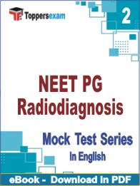 NEET PG Radiodiagnosis PDF Book In English - Question Paper