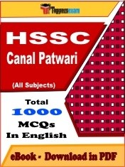 EBook of HSSC Canal Patwari, PDF Format in English