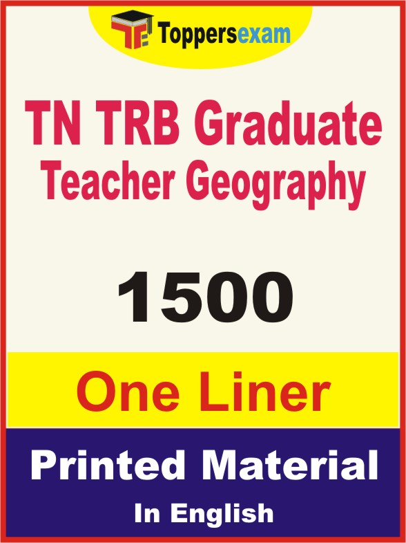 TN TRB Graduate Teacher Geography One Liner Book in English