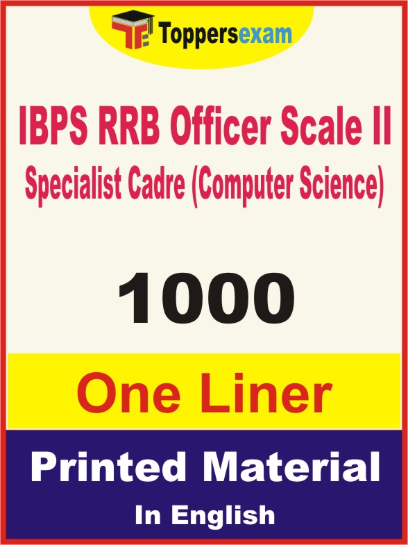 IBPS RRB Officer Scale II Specialist Cadre (Computer Science) One Liner Book in English