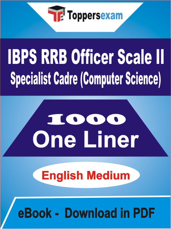IBPS RRB OFFICER SCALE II SPECIALIST CADRE (COMPUTER SCIENCE) One Liner Book PDF in English