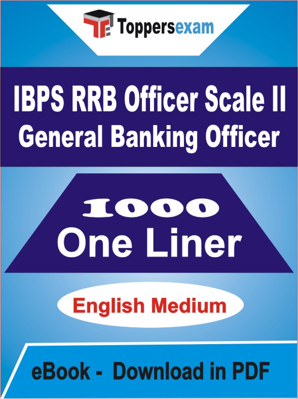 IBPS RRB OFFICER SCALE- II GENERAL BANKING OFFICER One Liner Book PDF in English