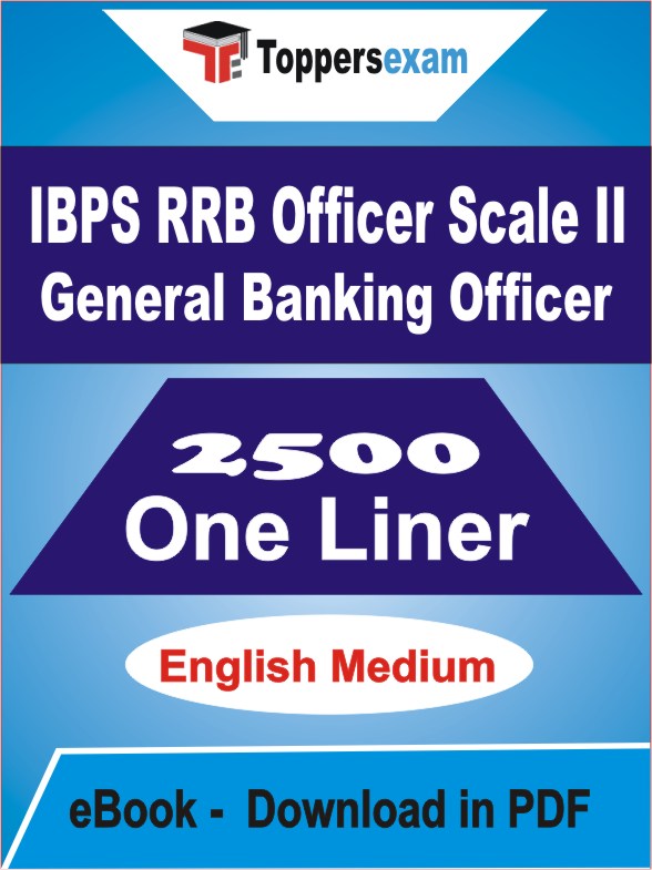 IBPS RRB OFFICER SCALE- II GENERAL BANKING OFFICER One Liner Book PDF in English