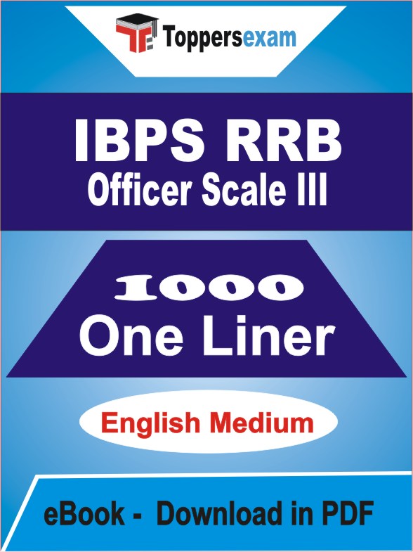 IBPS RRB OFFICER SCALE III One Liner Book PDF in English