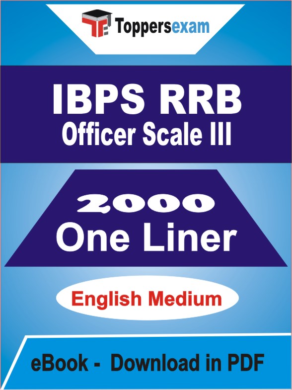 IBPS RRB OFFICER SCALE III One Liner Book PDF in English