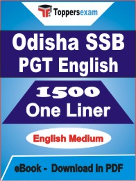 Odisha SSB PGT English One Liner Book PDF in English
