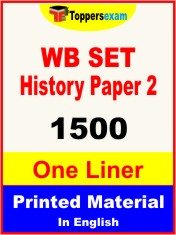 WB SET History (Paper 2) One Liner Book in English