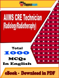 AIIMS CRE Technician (Radiology/Radiotheraphy) Exam PDF Book In English - MCQ / Objective Questions