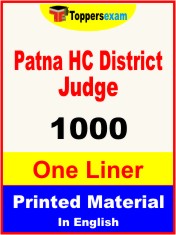 Patna HC District Judge One Liner Book in English