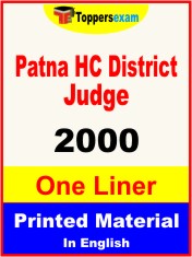 Patna HC District Judge One Liner Book in English