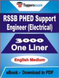 RSSB PHED Support Engineer (Electrical) One Liner Book PDF in English