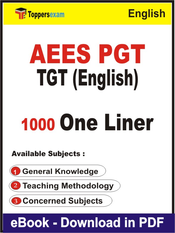 AEES PGT TGT (ENGLISH) One Liner Book PDF in English