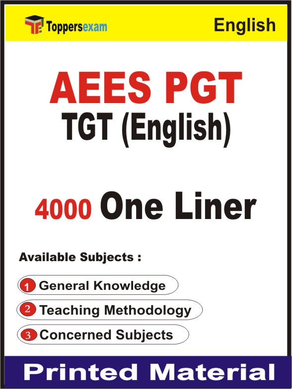 AEES PGT TGT (English) One Liner Book in English
